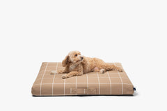 Tan Grid Dog Bed or Bed Cover
