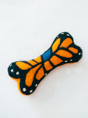 Monarch Butterfly Woolbone Dog Toy