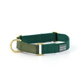 Forest + Olive Martingale Dog Collar - Biscuit & Bell