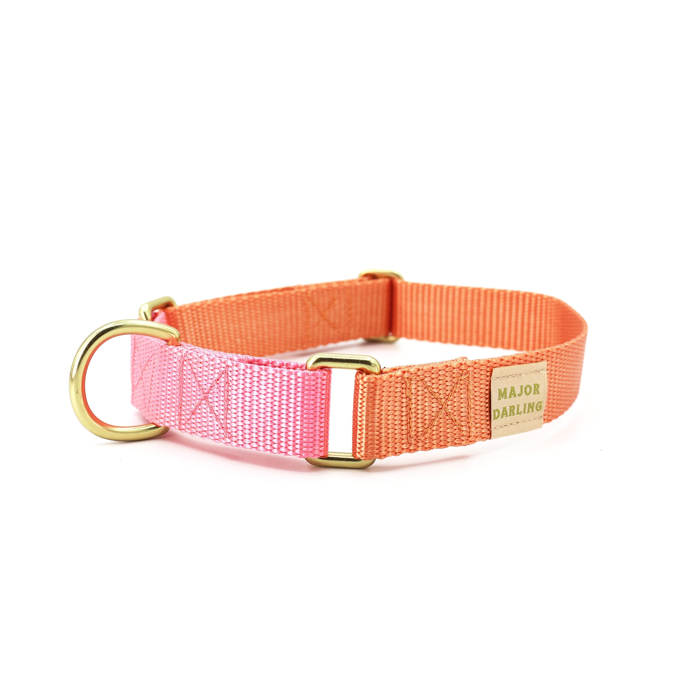 martingale collar / peach + pink - Biscuit & Bell