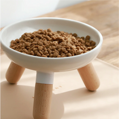 Oreo Ceramic Elevated Pet Bowl