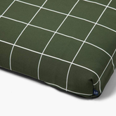 Hunter Green Grid Dog Bed - Biscuit & Bell