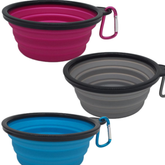 Collapsible Travel Pet Bowls 3-Pack