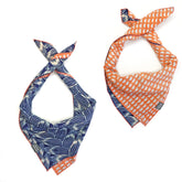 Reversible Braids + Half Moons Dog Bandana - Biscuit & Bell