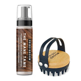 PrideGroom The Mane Tame product with a wooden brush on a white background