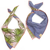 Reversible Palm Breeze Dog Bandana - Biscuit & Bell