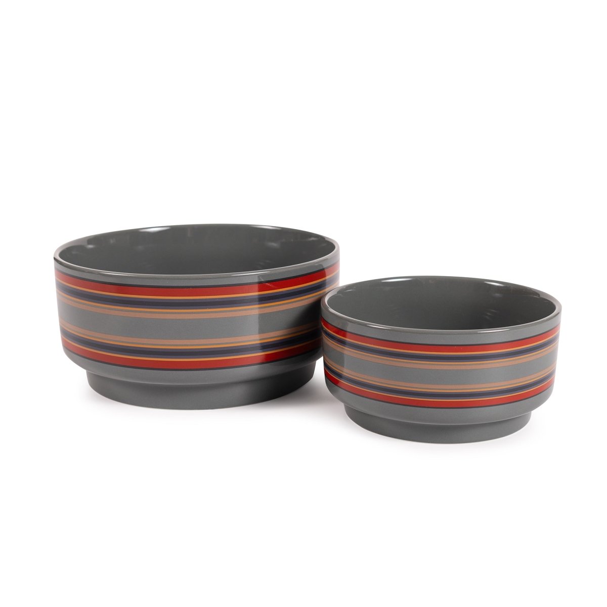 Pendleton Ceramic Food & Water Pet Bowl - Biscuit & Bell