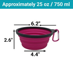 Collapsible Travel Pet Bowls 3-Pack
