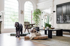 Tan Grid Dog Bed or Bed Cover
