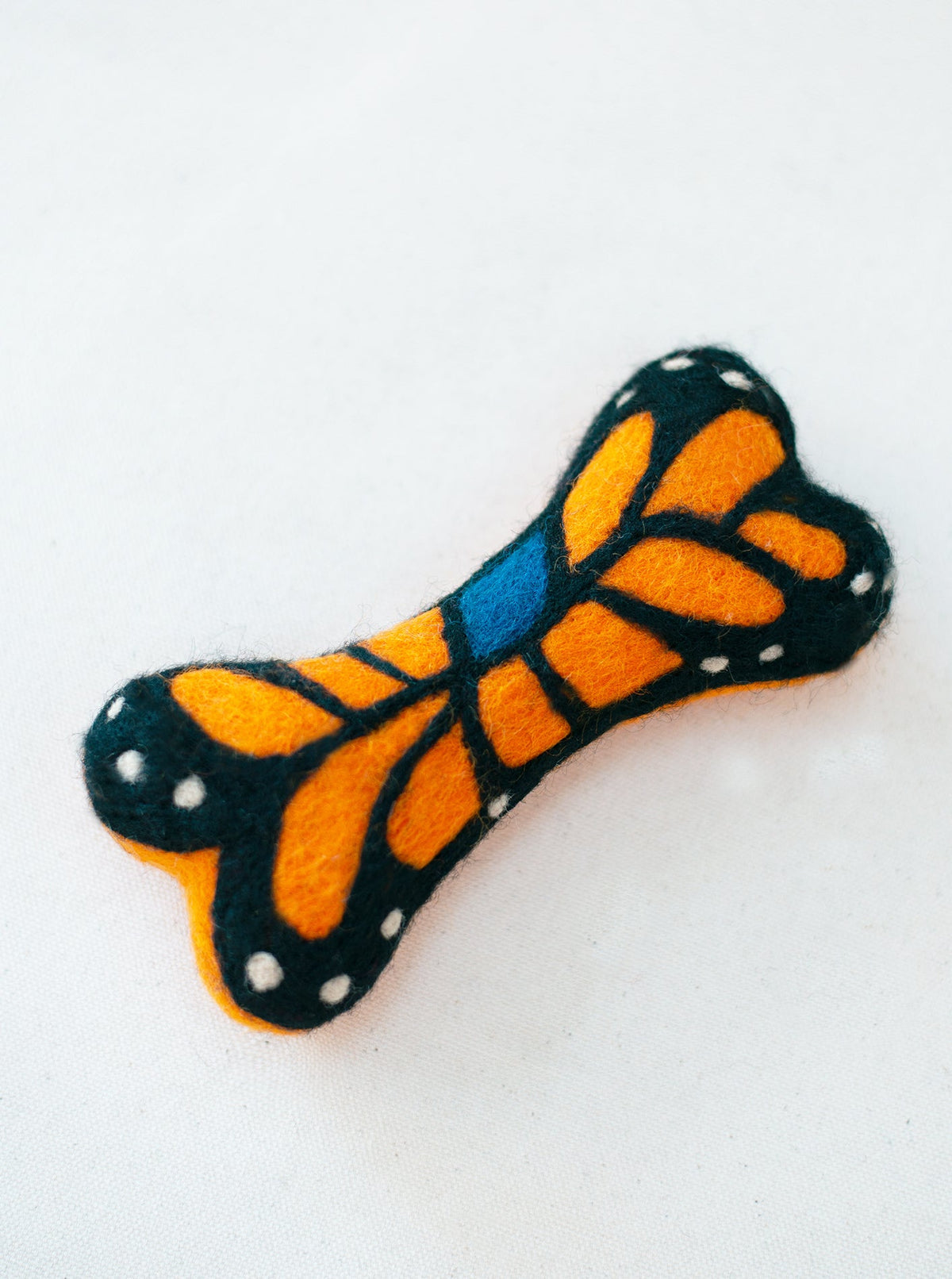 Monarch Butterfly Woolbone Dog Toy