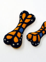 Monarch Butterfly Woolbone Dog Toy