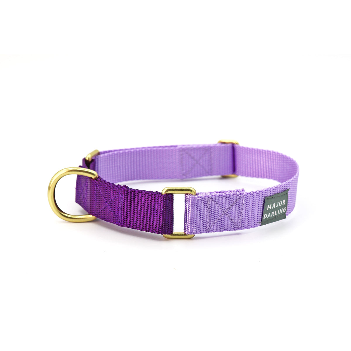 Lilac + Violet Martingale Dog Collar