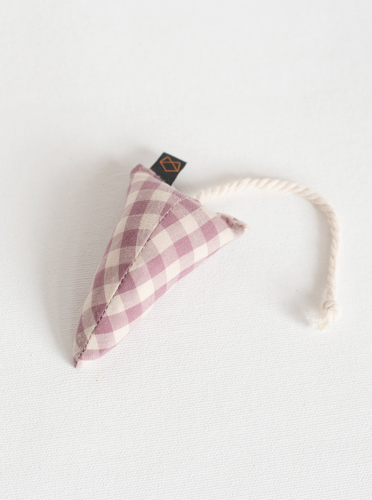 Modern Gingham Mouse Cat Toy