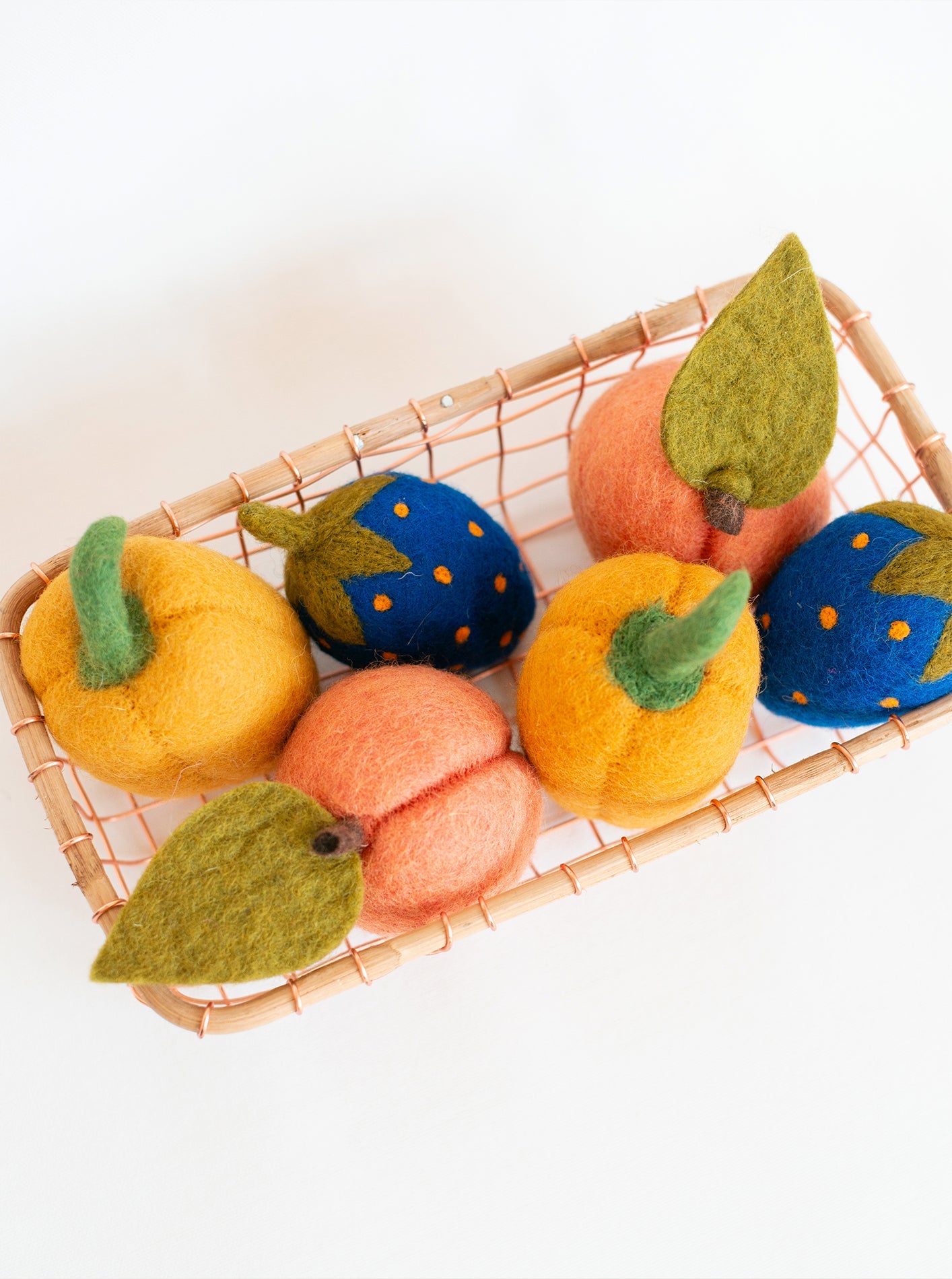 PEACH WOOL DOG & CAT TOY - Biscuit & Bell