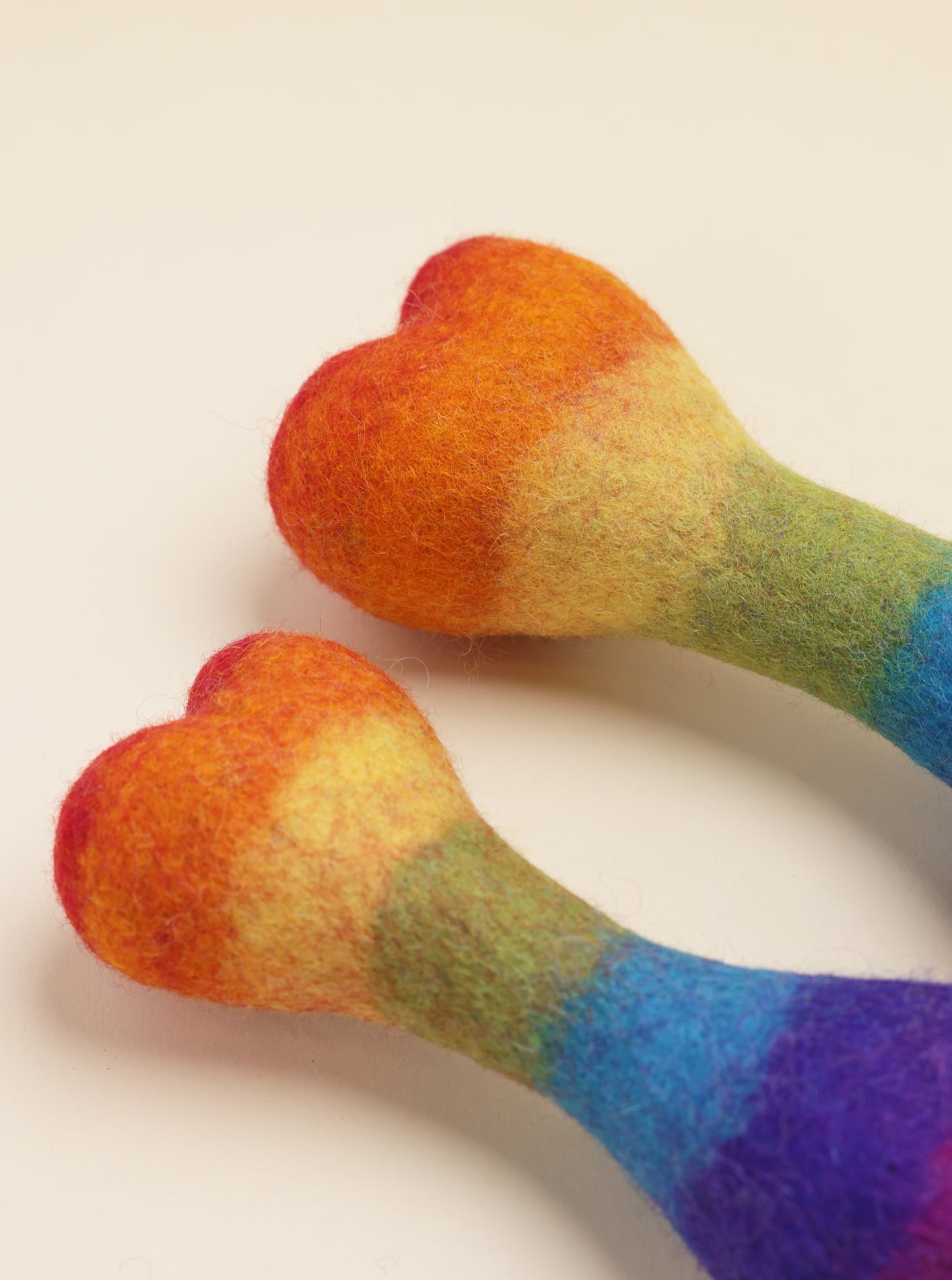 RAINBOW WOOLBONE DOG TOY - Biscuit & Bell