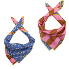 Cornflower Stripe Dog Bandana