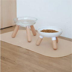 Oreo Ceramic Elevated Pet Bowl