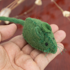 Handmade Stitched Wool Felt Mice Toy