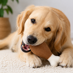 Handmade Wool Turkey Leg Chew Toy