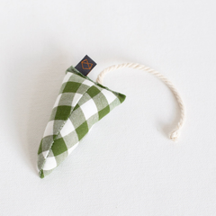 Modern Gingham Mouse Cat Toy - Biscuit & Bell