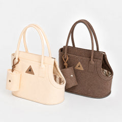 Nooee Pet Ash Felt Dog Carrier